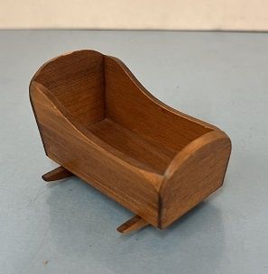 Walnut Baby Cradle mc959x