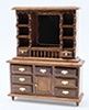 CLA10107 Walnut Dresser with Mirror