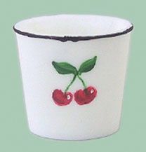 Waste Basket with Cherries car1556