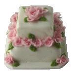 Wedding Cake - 2 Tier Square bdK1991