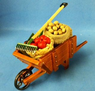 Wheelbarrow w/ Tools and Produce 1.808/1