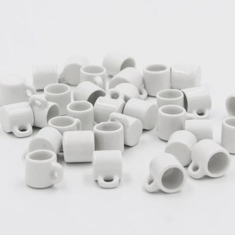 White Ceramic Mugs puy09