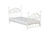 White Metal Single Bed with Mattress AZT5030