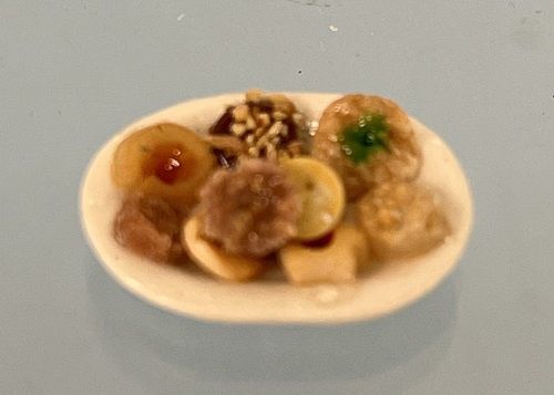 White Serving Dish with a Variety of Cookies MC030805-1