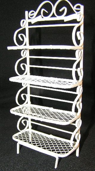 White Wire Bakers Rack D1213