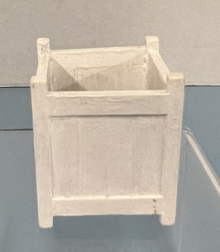 White Wooden Planter Box mc05594
