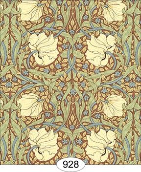 Victorian Tulips - Brown WAL0928