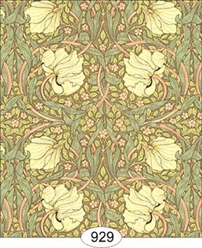 Victorian Tulips - Green WAL0929