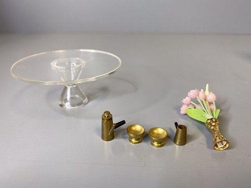 Vintage 1964 Ideal Petite Princess Salon Coffee Table Set 4433-9 Original Box 4433-9