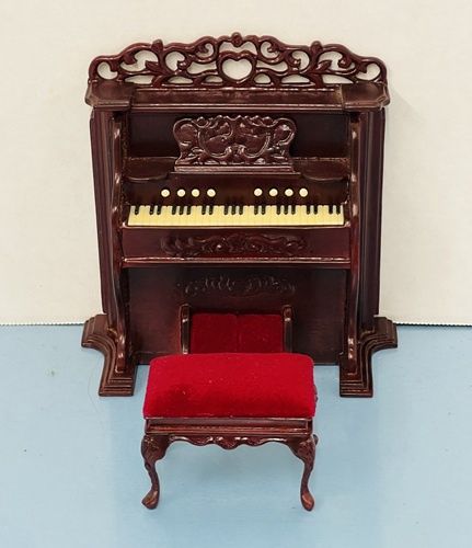 Vintage Bespaq Pump Organ and Upholstered Stool *RARE bes3550