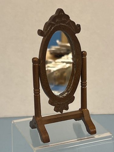 Vintage Standing Mirror in Carved Frame MC1834x