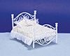 AZD0298 White Brass Bed