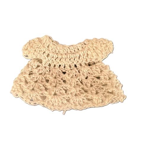 White Crocheted Dress for Baby ps031