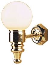 White Globe Wall Sconce a hw2603