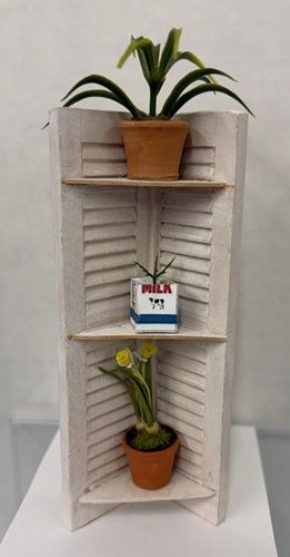 White Plant Shelf mc05322