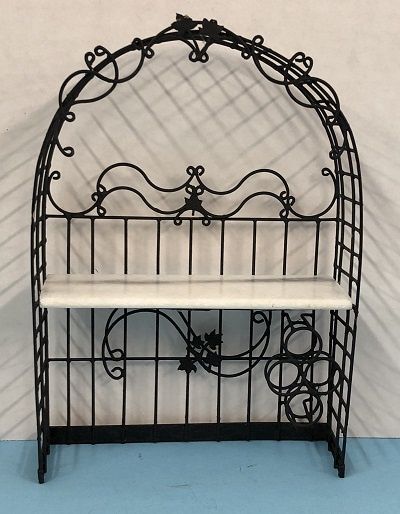 Wine Rack and Table in Wrought Iron Fashion rr290-2