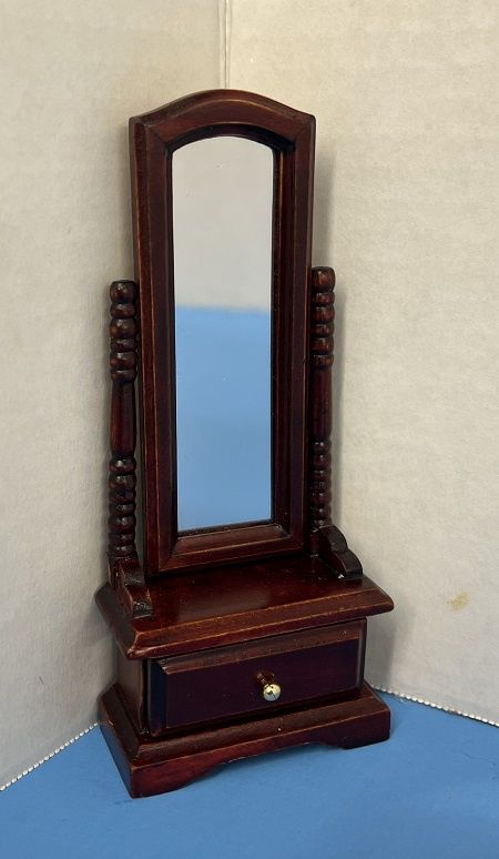 Vintage Mahogany Cheval Mirror mc05670