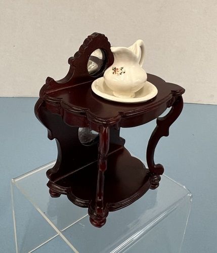 Vintage Wash Stand with China Bowl and Pitcher bes4265