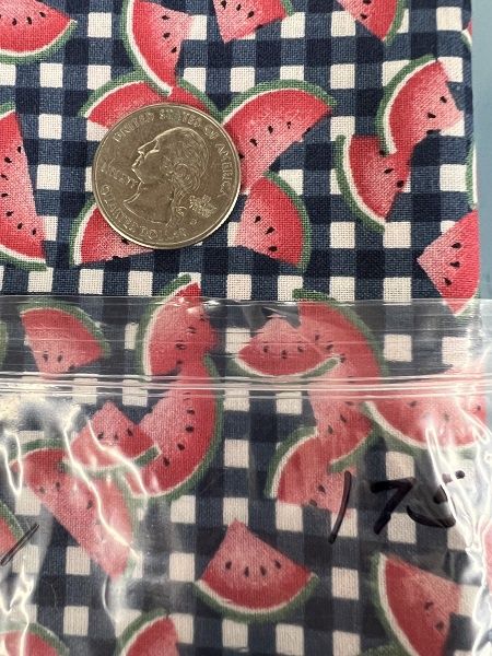 Watermelon Check Fabric fab175