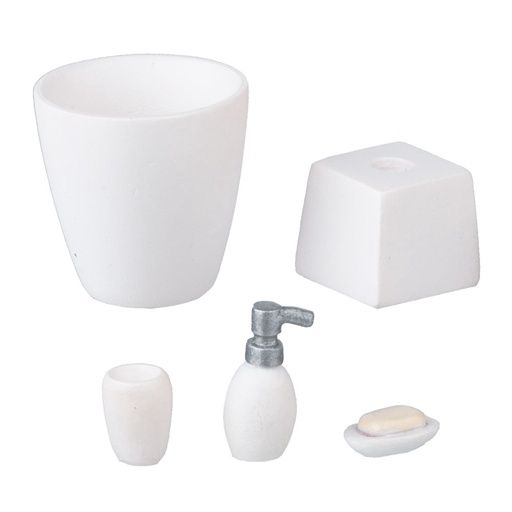 White Bath Accessory Set hw4058