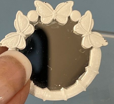 White Butterfly Mirror mc05575