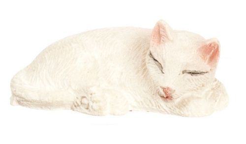 White Cat Sleeping IM65445