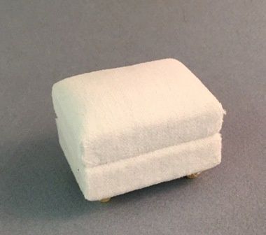 White Footstool T6298
