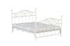 White Metal Double Bed with Mattress AZT5028