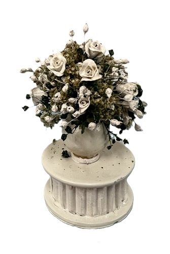 White Rose Flower Arrangement by Judy Adverides 10000244
