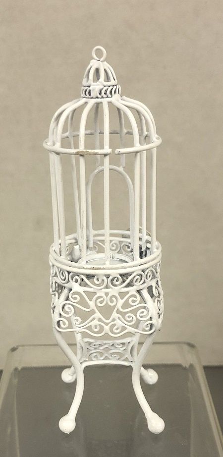 MC01291 White Wire Bird Cage