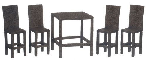 WICKER HI-TOP DINING ST/5 AZYM0813