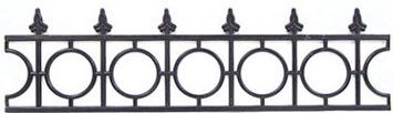 Widows Walk Fence 1-3/4 In Black Plastic, 2Pc NWC110