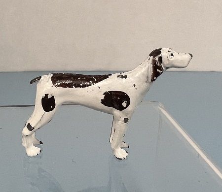 Vintage Handpainted Lead Puppy Dog eb53