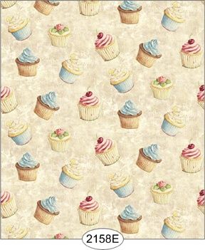 Wallpaper - Cupcake Toss - Cream WAL2158E