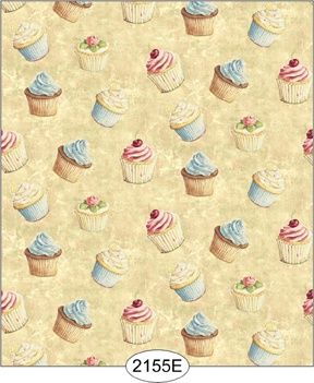 Wallpaper - Cupcake Toss - Dark Brown WAL2155E