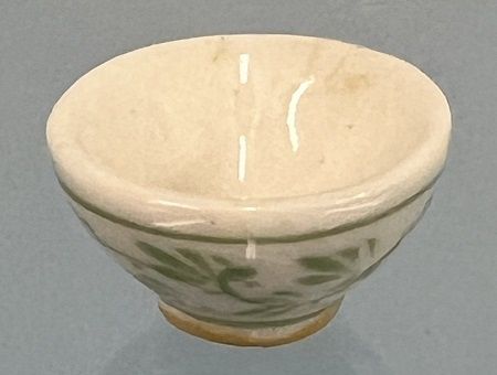 White and Green Bowl ala967