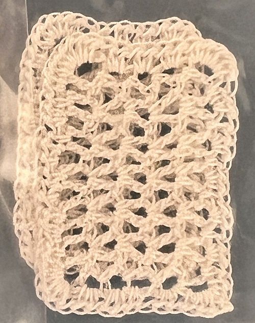 White Crocheted Doily or Placemat MC101XG
