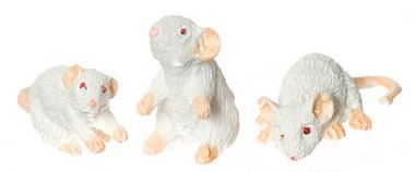 White Mice - Set of 3 A3382wh