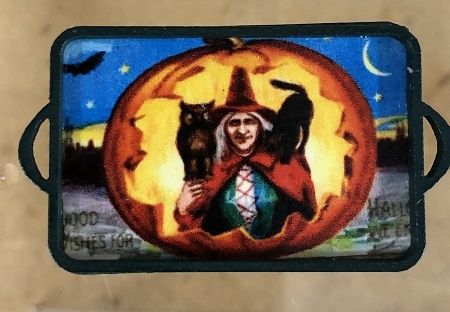 Witch with Cats Tray CKT04A
