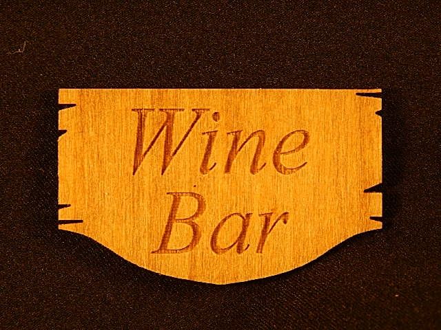 Wooden Wine Bar Sign ka11