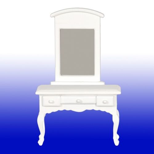 White Vanity w/Mirror EMWF673