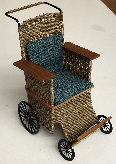 Wicker Wheel Chair MC00749
