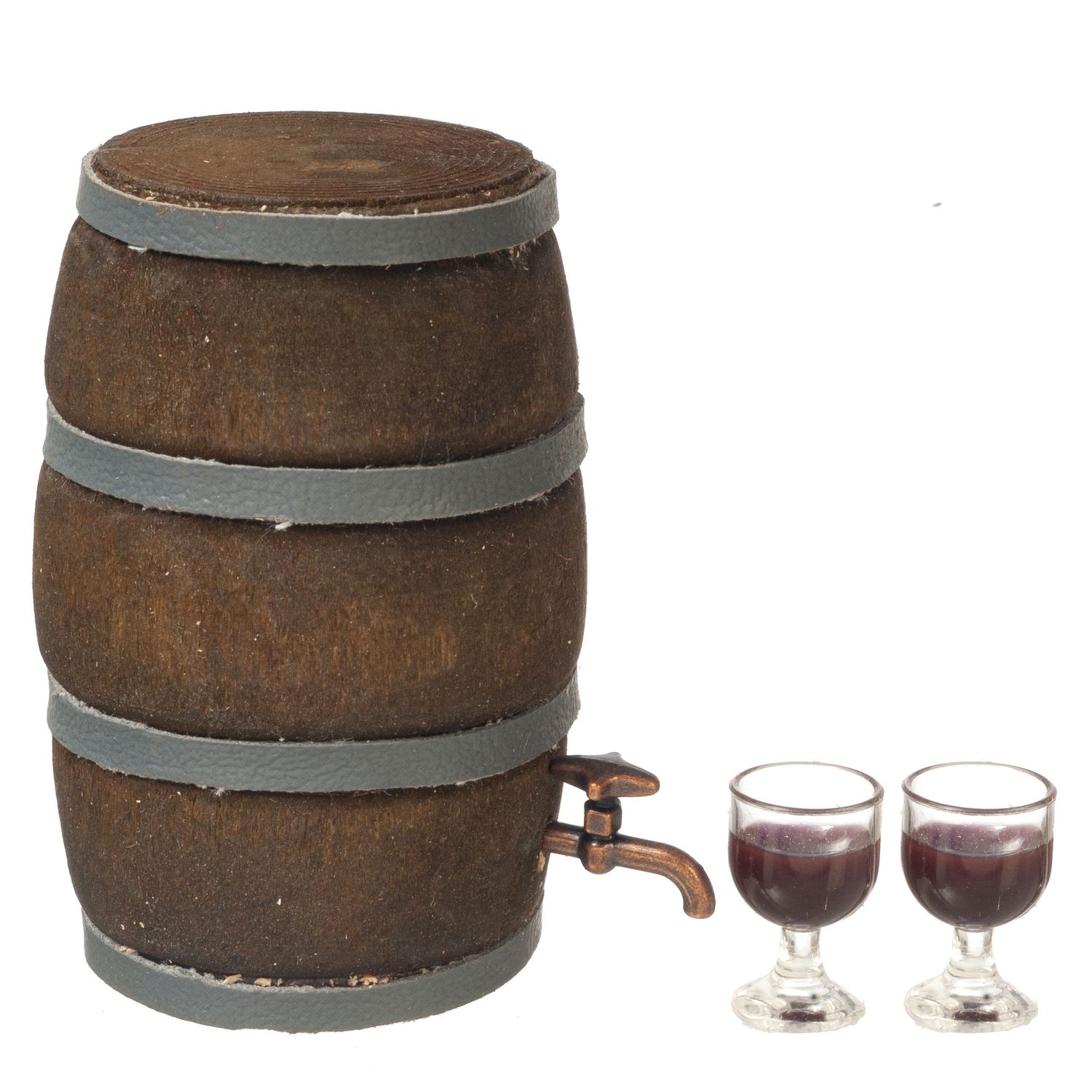 Wine Barrel w/Glasses 6.99
