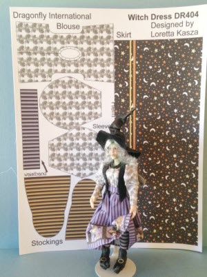 Witch Printed Dress Sheet - Moon and Stars dr404