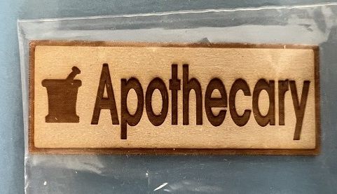 Wood Apothecary Sign MC031538