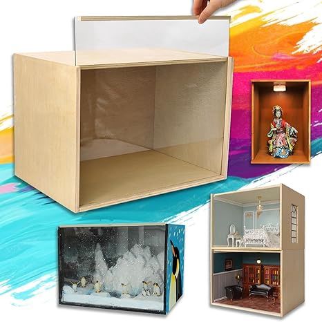 Wooden Diorama Box Large Display Box x003CLEPAL