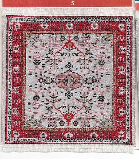 Woven Square Carpet 4" x 4" sam33
