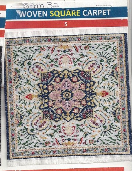 Woven Square Carpet 4" x 4" sam32