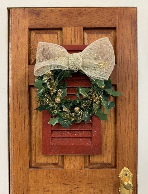 Wreath on Half Shutter for Door jhl1220.2