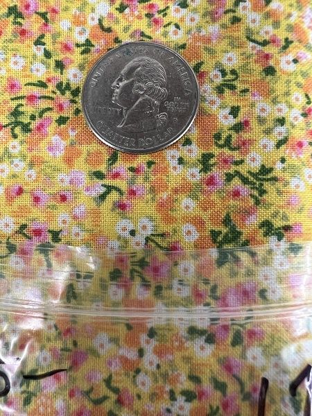 Yellow with Floral Garden Fabric fab170